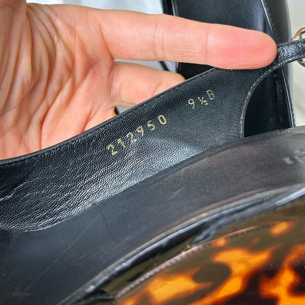 GUCCI Shoes Slingback Peep Toe Wedges - Picture 9 of 13